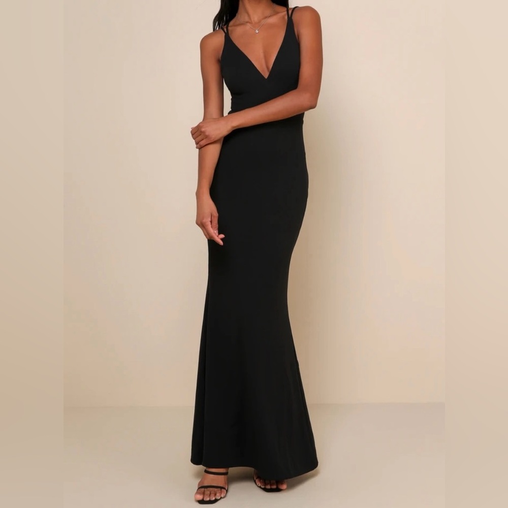 Black Strapless Mermaid Dress